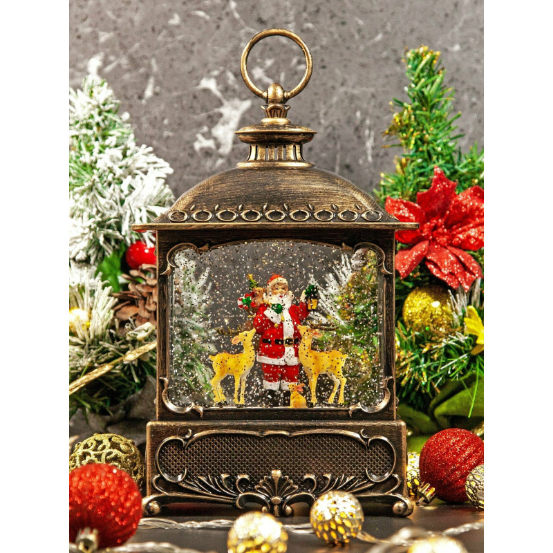 XMAS Новорічний нічник «Вінтажний ліхтар» WDL-24073A (27 см)