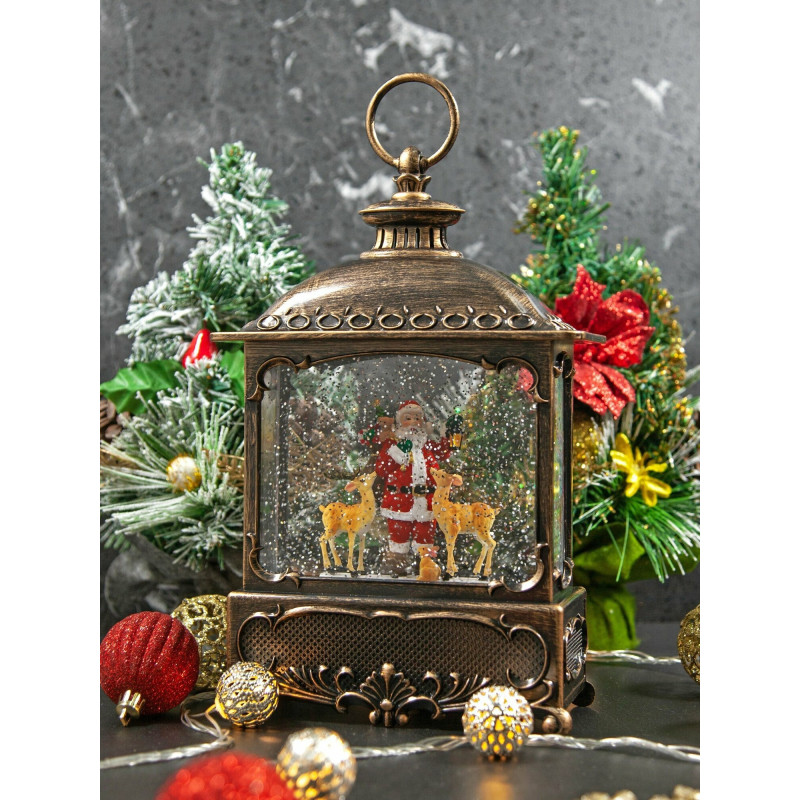XMAS Новорічний нічник «Вінтажний ліхтар» WDL-24073A (27 см)