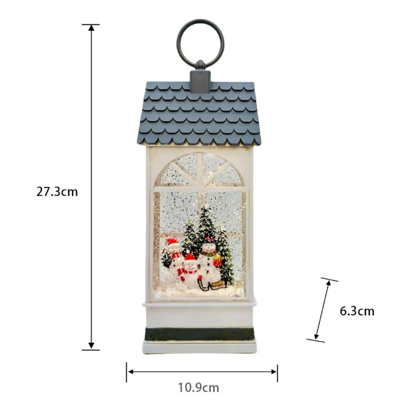 XMAS Новогодний ночник «Фонарь» WDL-24074B (27,3 см)