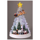 XMAS Новорічний нічник «Ялинка з Санта-Клаусом» WDL-24080A (32 см)