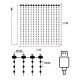 SMART Гірлянда штора SFK 07 2×2 м, 400 LED, керування через додаток та пульт