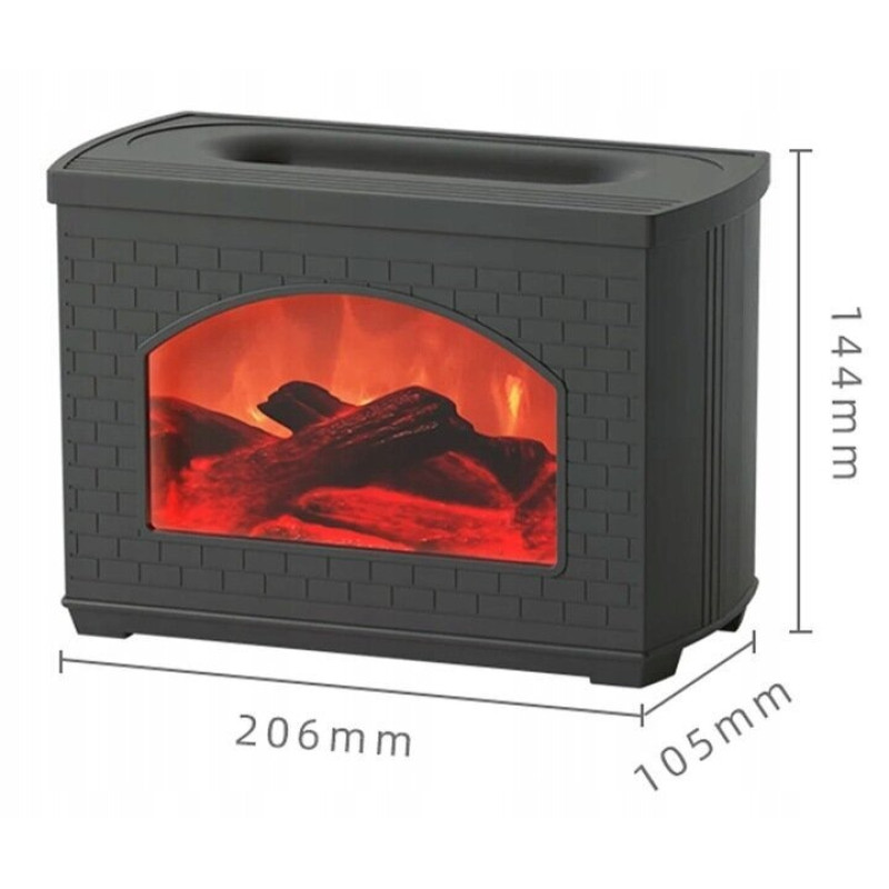 Зволожувач-аромадифузор повітря «Камін» з підсвічуванням Fireplace Humidifier 915