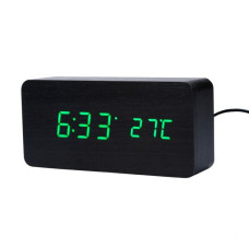 Настільний LED-годинник VST-862S-4 із зеленим підсвічуванням