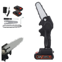 Акумуляторна ланцюгова міні-пилка Chainsaw 24V, 6" (в кейсі, 2 акумулятори)