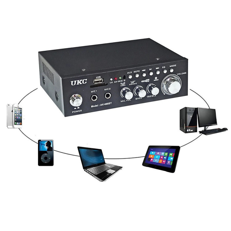 Підсилювач AMP 688 BT 2CH