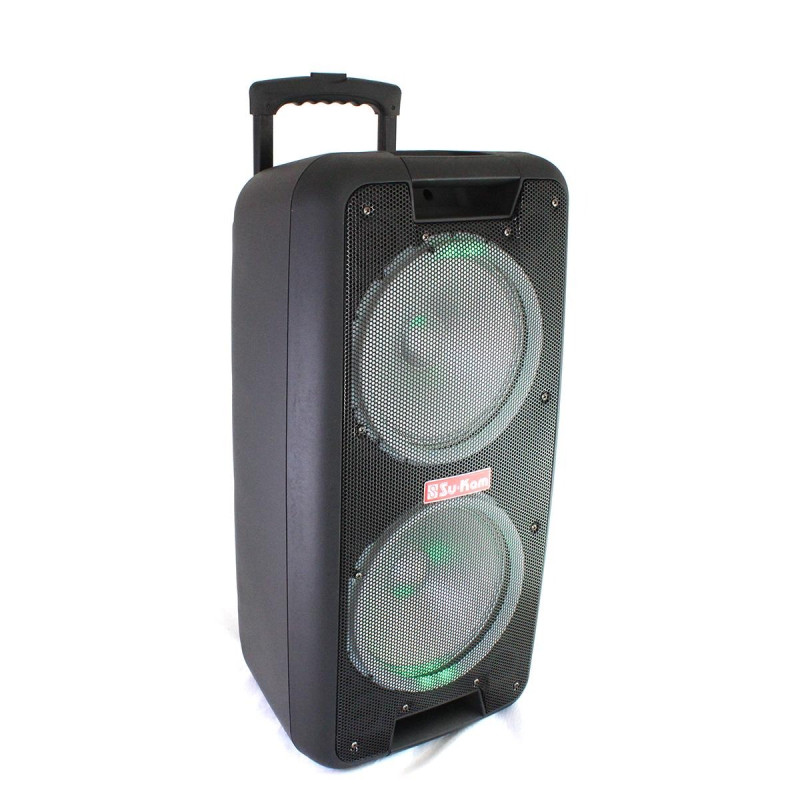 Портативная колонка Su-Kam 1010 + 2 микрофона + BT 12v220v- Замовити за ціною 6930 грн.