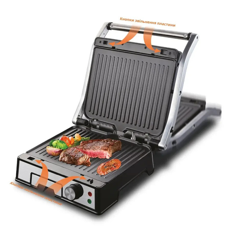 Гриль контактный BITEK BT-2687, 3000 Вт, BBQ