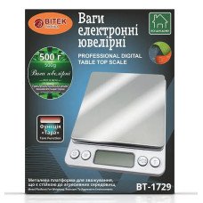 Електронні ювелірні ваги BITEK BT-1729 500 г, точність 0,01 г