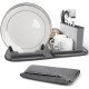 Сушилка для посуды с ковриком и поддоном Scalable Drain Rack