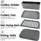 Сушилка для посуды с ковриком и поддоном Scalable Drain Rack