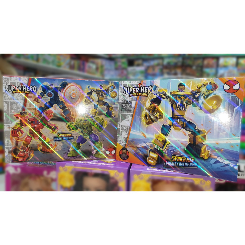 Конструктор Super Hero Spider-Blame "Spider Man Mighty Battle Armor", 248 деталей- Замовити за ціною 381 грн.