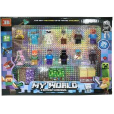 Фігурки магнітні LEGO Minecraft (12 шт) (25-157)