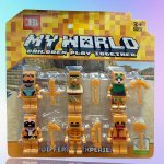 Набор минифигурок Minecraft LEGO (6 шт) 33401- Замовити за ціною 161 грн.