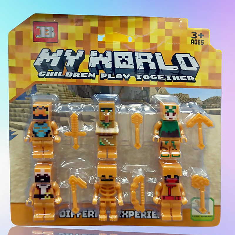 Набір мініфігурок Minecraft LEGO (6 шт) 33401