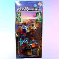 Набір мініфігурок Minecraft LEGO (4 шт) 4010