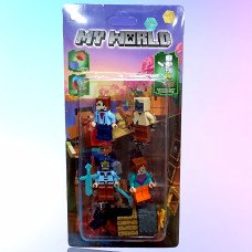 Набір мініфігурок Minecraft LEGO (4 шт) 4010