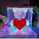Ночник 3D «Медвежонок с сердцем», голографический эффект (25×20 см)