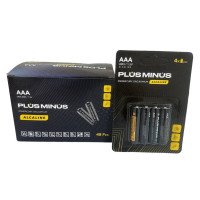 (только коробкой) Батарейки Plus Minus AAA LR03 Alkaline Power, 1.5 В, 4 шт. (BPM-4LR03)