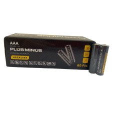 (тільки коробкою) Батарейки Plus Minus AAA LR03 Alkaline, 1.5 В, 2 шт у спайці (PM-2LR03)