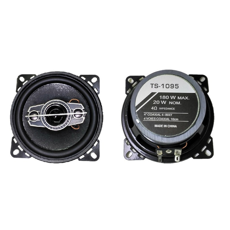 Автомобільна акустика TS-1095, 2-смугова коаксіальна система, 180 Вт, 10 см