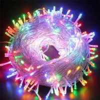 Гірлянда світлодіодна «Нитка», 20 м, 400 LED, мультицвіт, білий провід, від мережі
