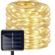 Гирлянда светодиодная уличная «Трубка», 10 м, 100 LED, тёплый жёлтый свет