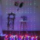 Гирлянда светодиодная «Штора», 3×2 м, 240 LED, мультицвет, прозрачный провод, от сети