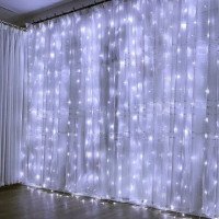 Гирлянда светодиодная «Штора» внутренняя, 3×2 м, 240 LED, белый свет, белый провод