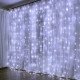 Гирлянда светодиодная «Штора» внутренняя, 3×2 м, 240 LED, белый свет, белый провод