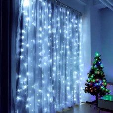 Гірлянда вулична штора, 480 LED, біле світло, 3.0 × 2.25 м,