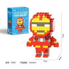 Конструктор BRICKS «Залізна людина» 7×5×4 см F3021