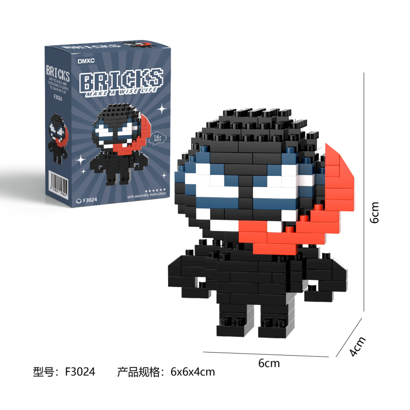 Конструктор BRICKS «Веном» 6×6×4 см F3024- Замовити за ціною 65 грн.