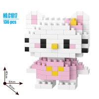 Конструктор BRICKS Hello Kitty «Китти» розовая 5×4×2 см C1017