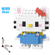 Конструктор BRICKS Hello Kitty «Кітті» блакитна C1018