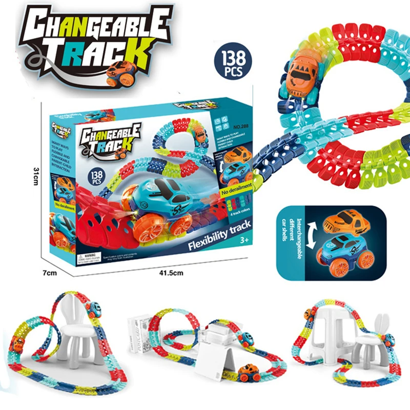 Гнучкий гоночний трек Changeable Track, 138 деталей