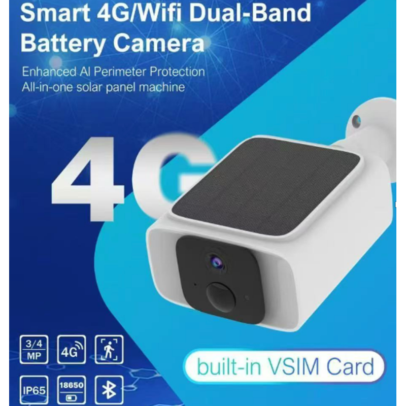Вулична камера відеоспостереження Smart 4G із сонячною панеллю