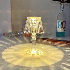 Светодиодный декоративный ночник LED Candel, 12×6 см, прозрачный