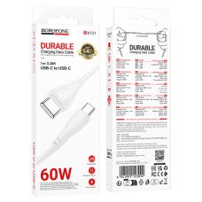 Кабель Borofone BX121, USB Type-C/USB Type-C, 60 Вт, 1 м