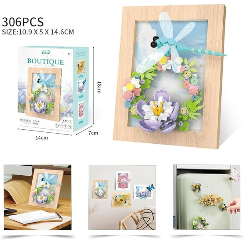 Конструктор «Квіткове панно» 2279-P, 306 деталей