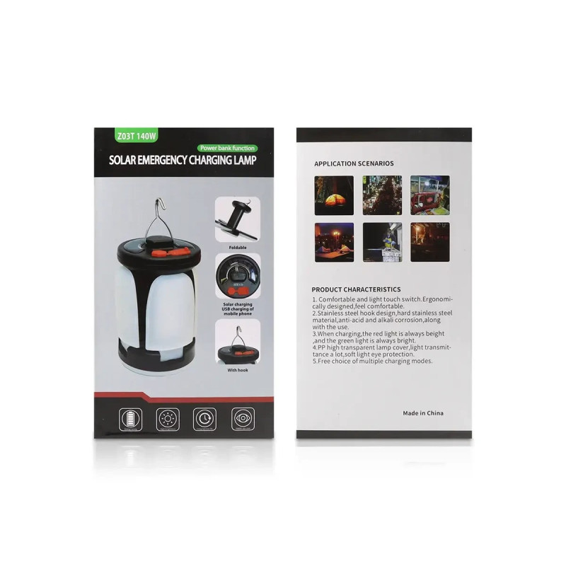 Лампа светодиодная для кемпинга 18650 micro USB Z03 140W- Замовити за ціною 422 грн.