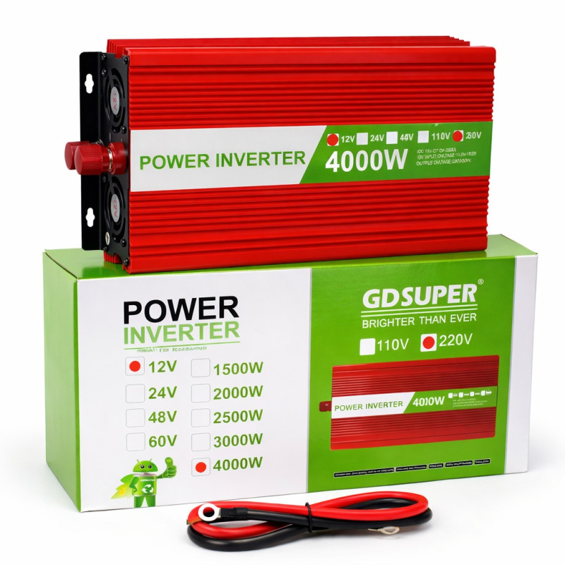 Инвертор напряжения М378 Power Inverter 4000W, 12–220V