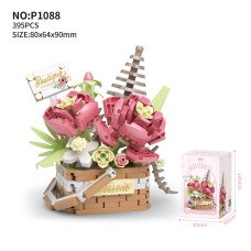 Конструктор квітковий кошик «Романтична зустріч», 395 деталей, P1088