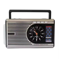 Радіоприймач M 41BT акумуляторний з годинником та ліхтариком, Bluetooth, USB/SD/TF