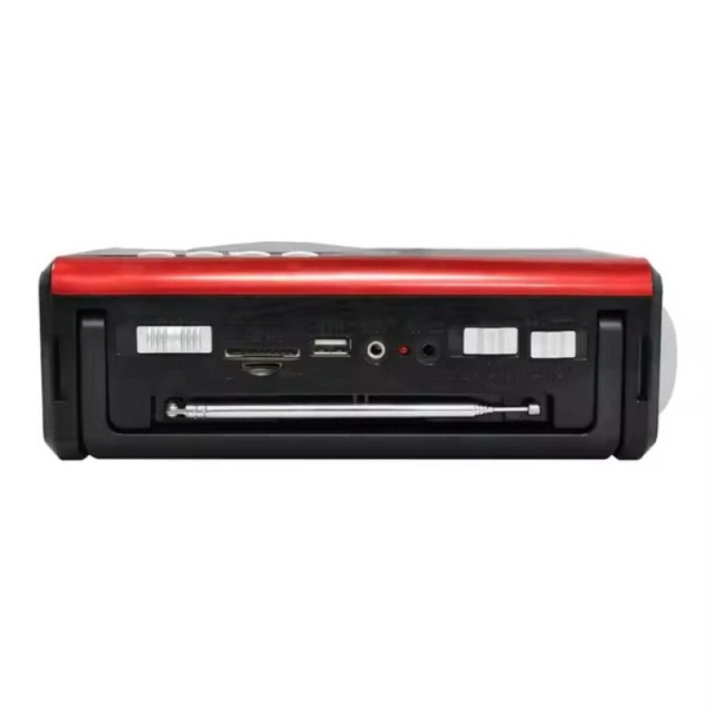 Радіоприймач M 41BT акумуляторний з годинником та ліхтариком, Bluetooth, USB/SD/TF