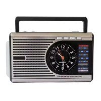 Радіоприймач M 41BT акумуляторний з годинником та ліхтариком, Bluetooth, USB/SD/TF