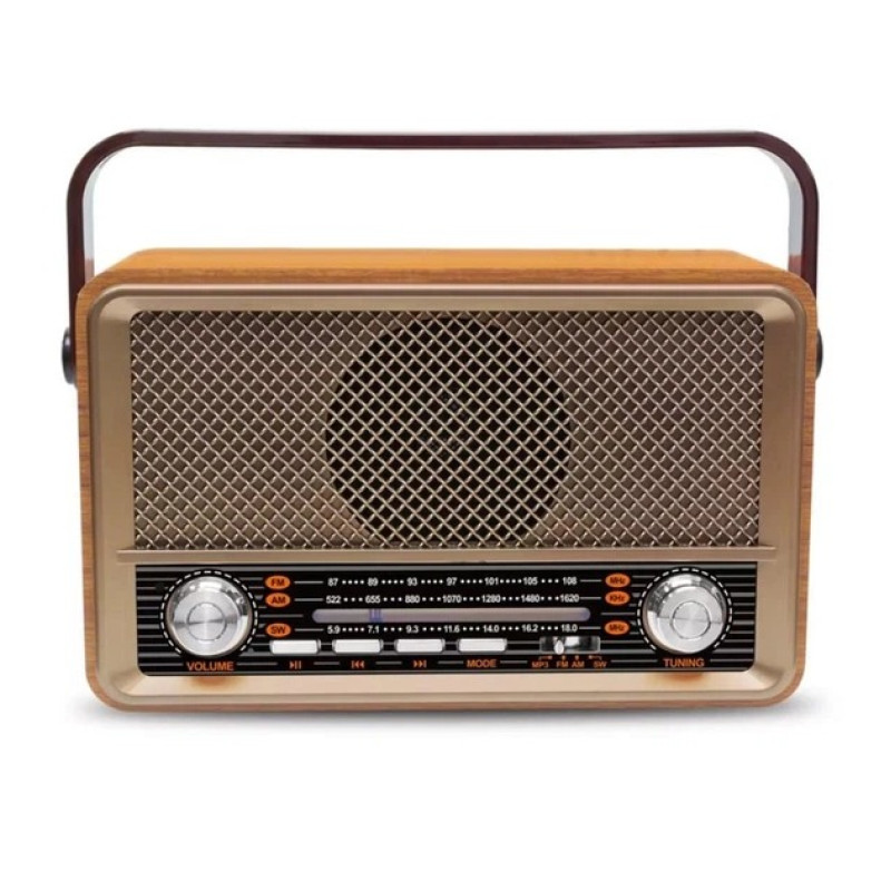 Радиоприёмник Kemai MD-511BT, с Bluetooth, FM-тюнером, аккумуляторный, 3 Вт