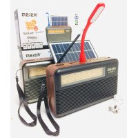 Радиоприёмник Meier M-520BT-S, Bluetooth, с солнечной панелью
