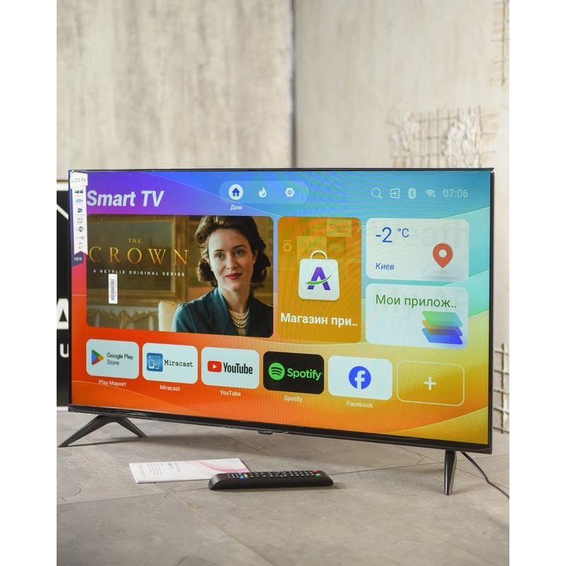 ТБ Smart TV Q90 42S 42" (4K UHD, Android 15, 2/16, Wi-Fi)
