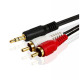 Шнур AUX 3,5 мм – 2 RCA (2R) 1,5 м 3015