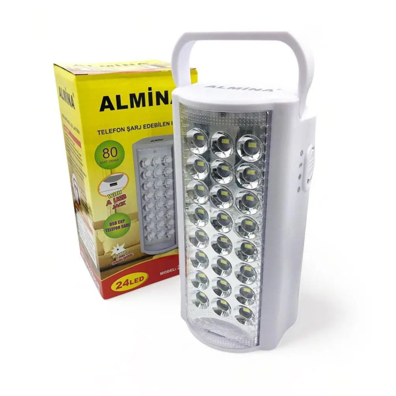 Акумуляторний ліхтар Almina MX-2606L, 24 LED